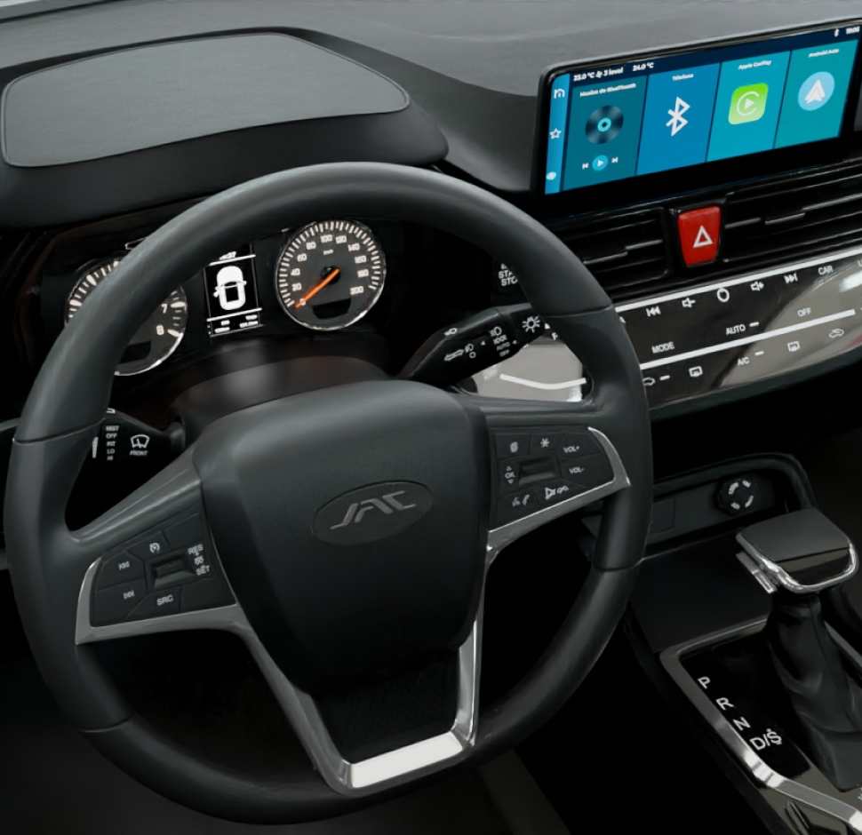 Volante multifunciones con ajuste de altura