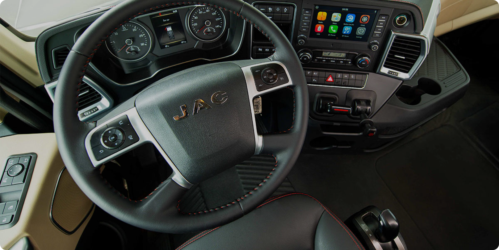 Asientos neumático con piel y pantalla MP5